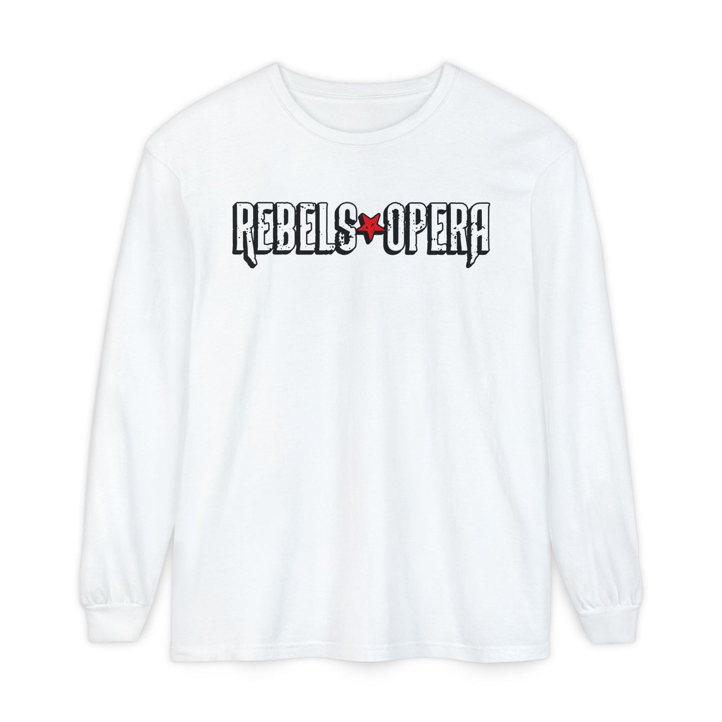 Rebels Opera Long Sleeve Tee — Retro Rock Logo Shirt